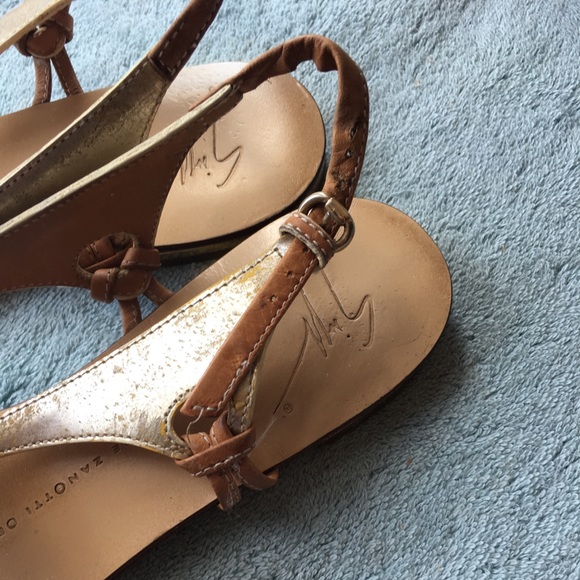 $35❗️Giuseppe Zanotti Leather Sandals❗️SALE - Picture 4 of 8